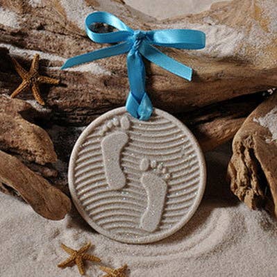 Footprints in the Sand Ornament