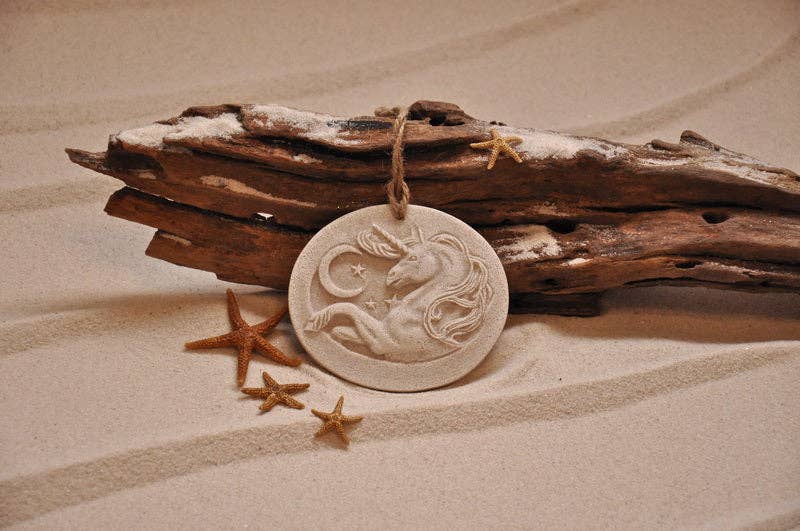 Unicorn Under the Moon Sand Ornament