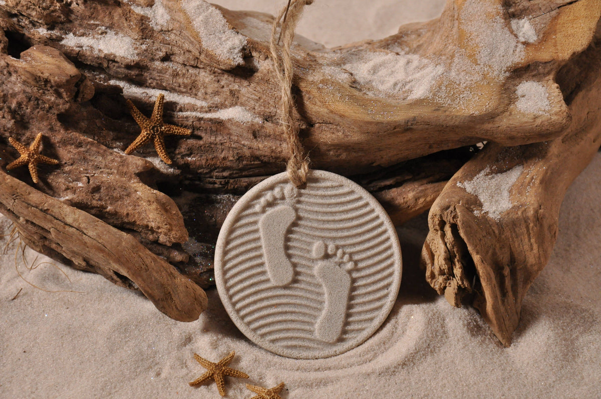 Footprints in the Sand Ornament