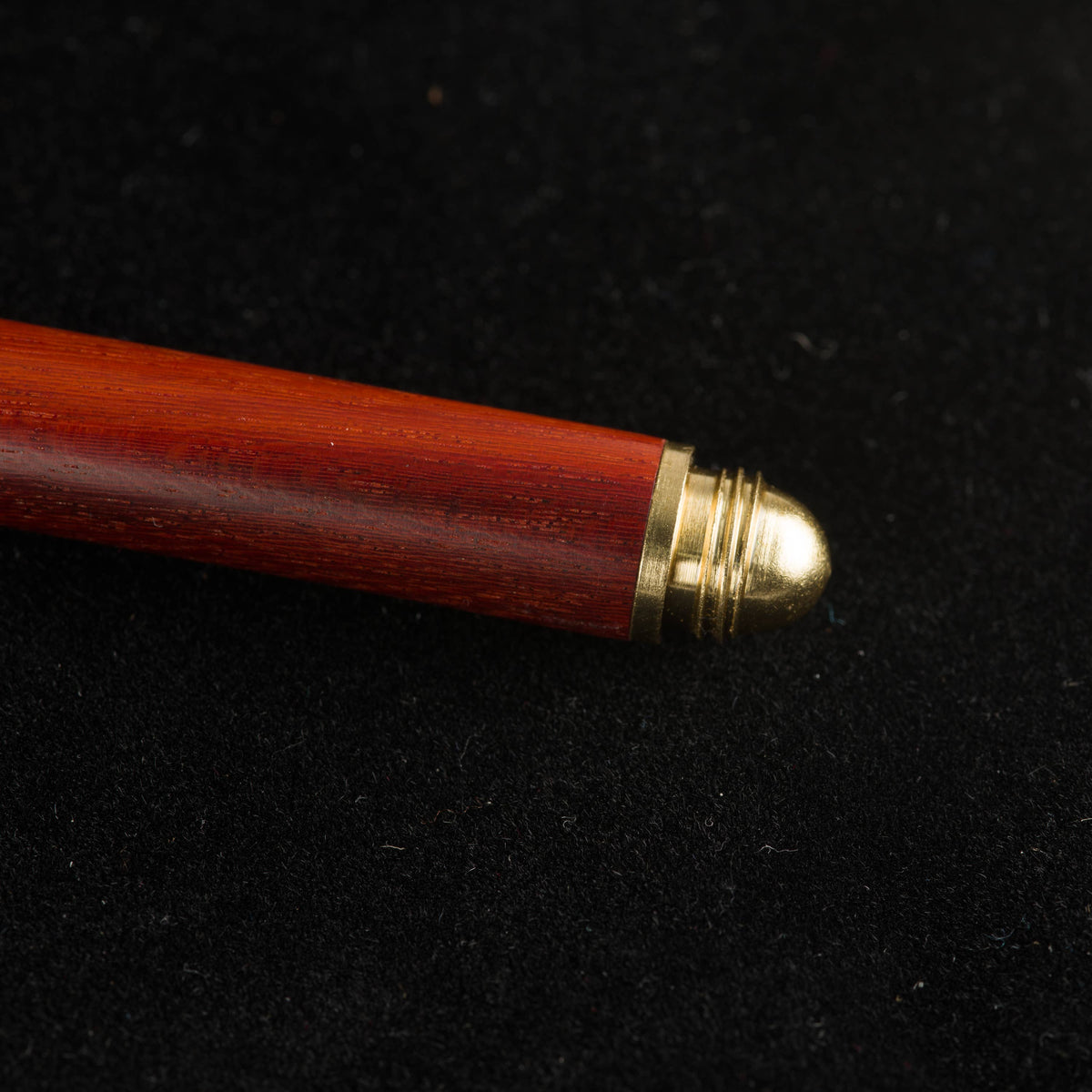 Wood Gel Pen - Gel pen with wood and brushed brass accents