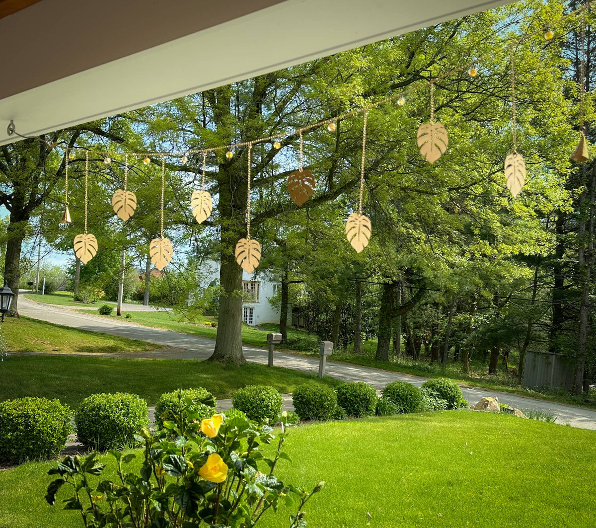 Golden Monstera Garland